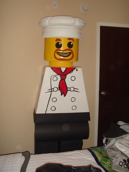 LEGO Costume   Minifigure Costume Minifigure Minifig LEGOGuys Lego Man LEGO Costumes LEGO Halloween Chef BlockGuys 
