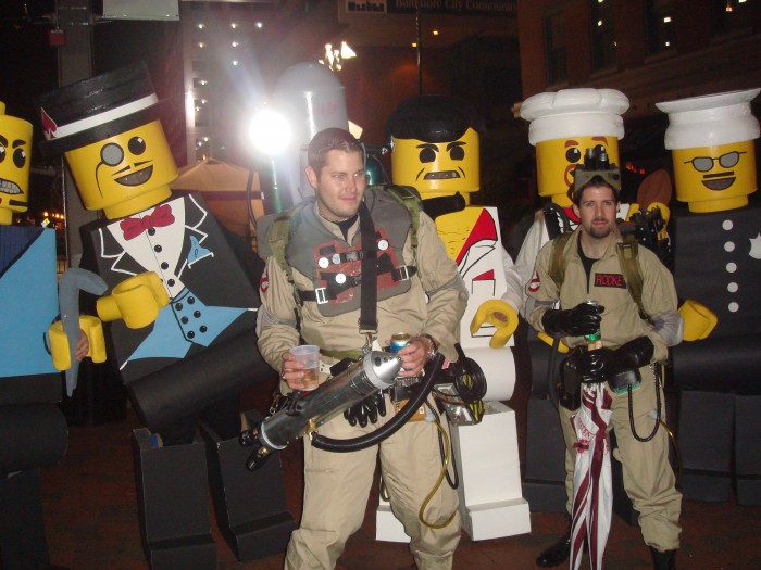LEGO Costume   Minifigure Costume Minifigure Minifig LEGOGuys Lego Man LEGO Costumes LEGO Halloween Ghost Busters BlockGuys 